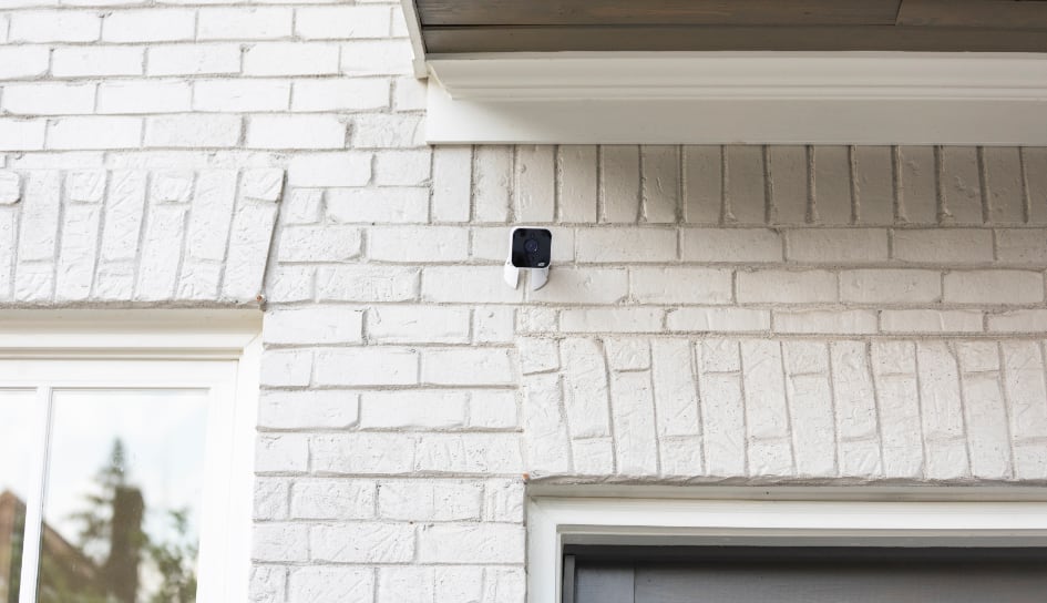 ADT outdoor camera on a Dayton home